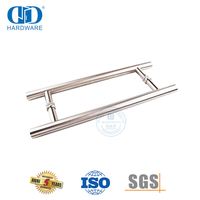 Tirador de puerta de vidrio de acero inoxidable de proveedor profesional de China para puertas de entrada-DDPH001-D-SSS