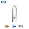 Manija de tracción de puerta de vidrio de baño en forma de U grande de tubo redondo de entrada-DDPH010