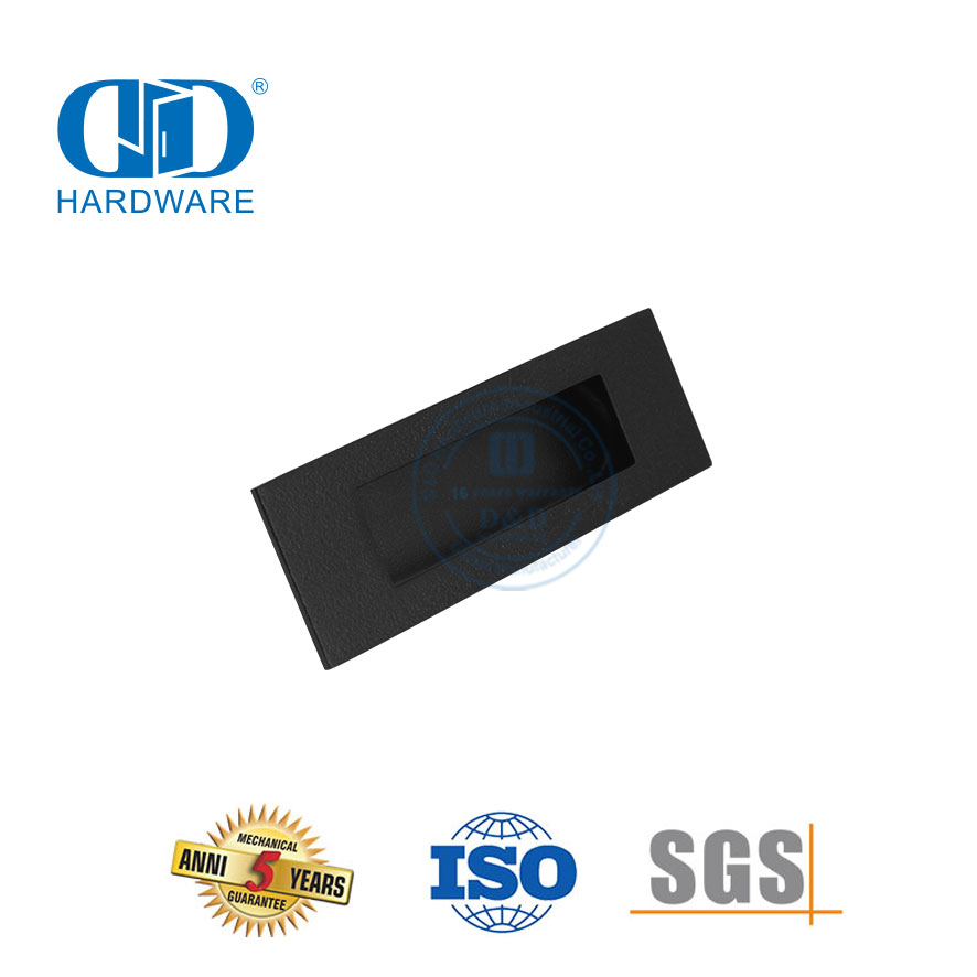 Herrajes para muebles Armario de cocina de acero inoxidable Cajón Armario Tirador empotrado-DDFH009-B