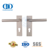 Cerradura de puerta dividida silenciosa, manija de palanca de puerta de madera para sala de estar con placa rectangular -DDTP009