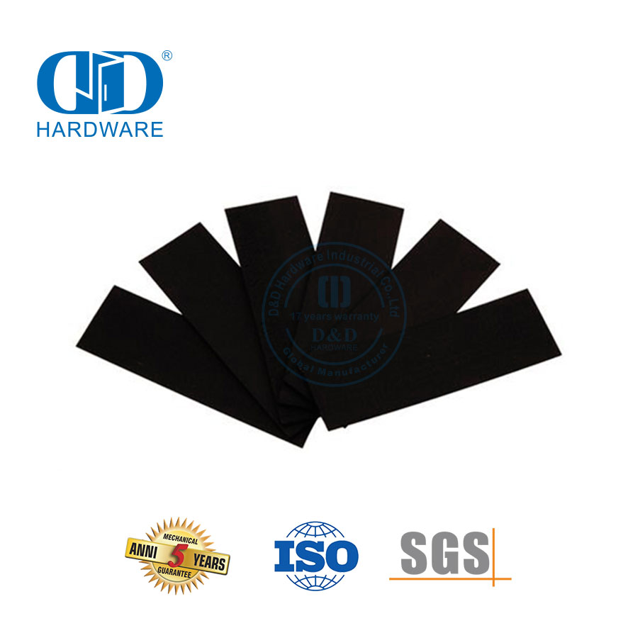 Kits de protección de bisagra de sello de puerta intumescente contra incendios de grafito expandible Almohadilla intumescente-DDIG001