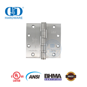 Bisagras de seguridad de alta resistencia ANSI Grado 1 BHMA para puertas de oficinas gubernamentales-DDSS001-ANSI-1-5x5x4.8mm