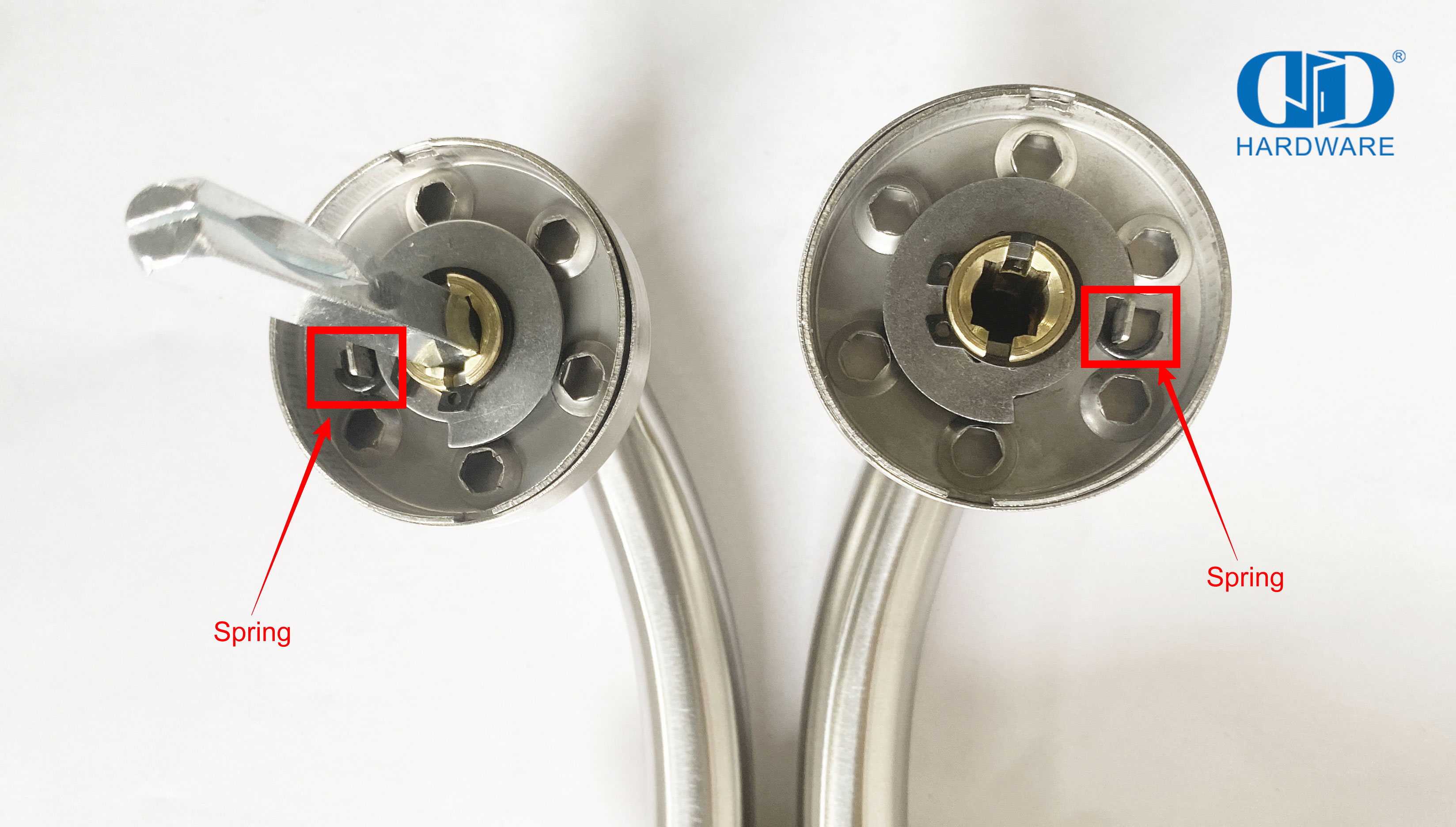 Manija de palanca de puerta de metal