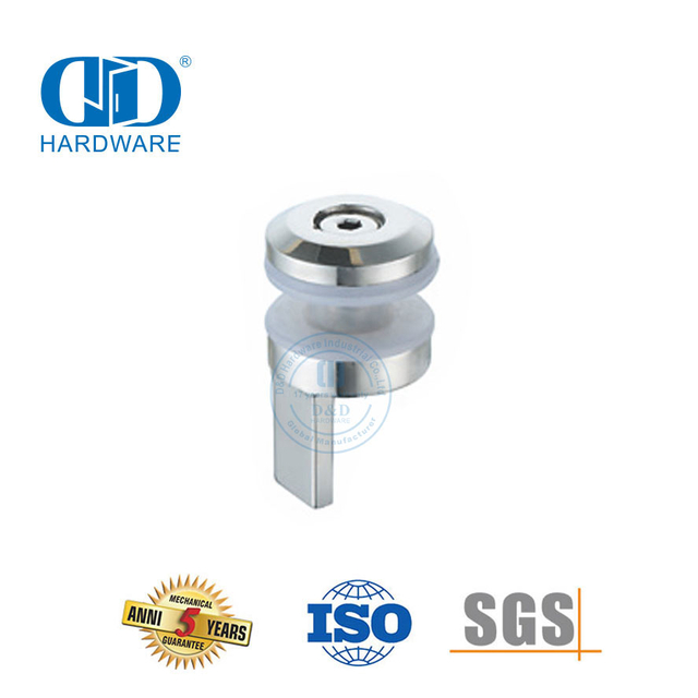 Accesorio para muebles con dispositivo antisalto de montaje de vidrio de acero inoxidable-DDSL001-3