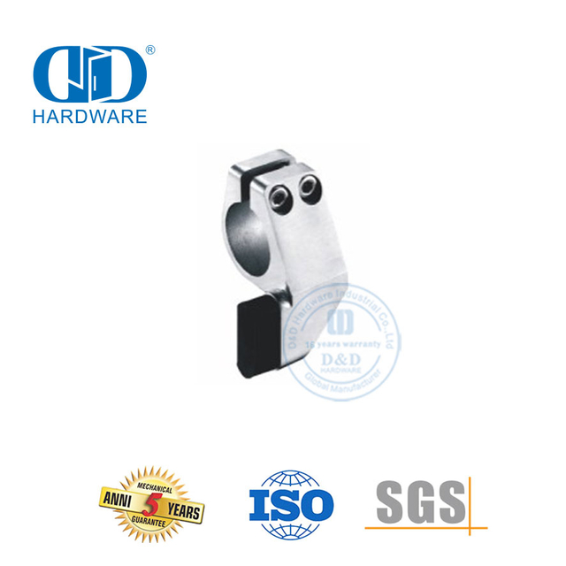 Accesorios de vidrio de acero inoxidable Puerta corrediza de vidrio Conectores de puerta de vidrio integrados para baño-DDGS001