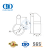 Puerta corrediza de vidrio de acero inoxidable, rodillo colgante, herrajes para baño, accesorio de vidrio para puerta corredera-DDGS120