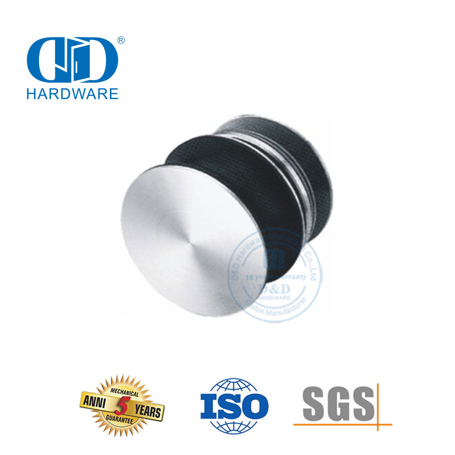 Herrajes para puertas de vidrio de acero inoxidable, herrajes para puertas correderas, rodillos colgantes, pivote para puerta de baño-DDGS109