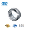 Accesorios para muebles Perilla de manija de acero inoxidable Herraje de vidrio Montaje de aluminio Orificio pasante Manija ahuecada-DDSK015