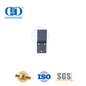 Sistema de color negro de acero inoxidable Herrajes para puertas de granero Protector de cerradura de puerta doble Herrajes para puertas de madera-DDBD128