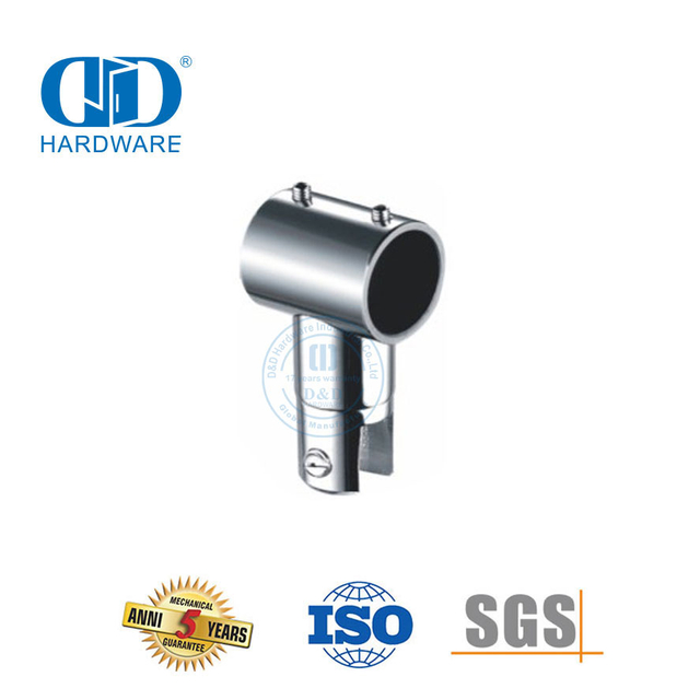 Conector de panel de vidrio de acero inoxidable Conector de vidrio para baño Instalación de sistema de cubículo de ducha comercial-DDSC027