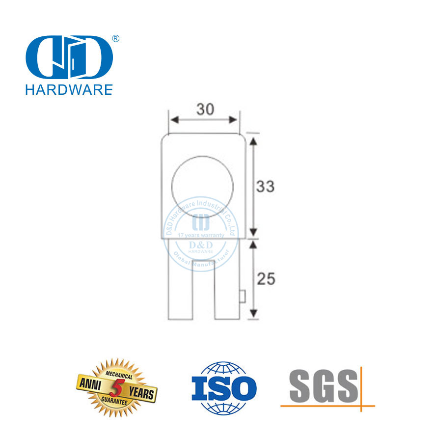 Mampara de ducha industrial de acero inoxidable Conector de panel de vidrio Particiones de cabina de ducha-DDSC029