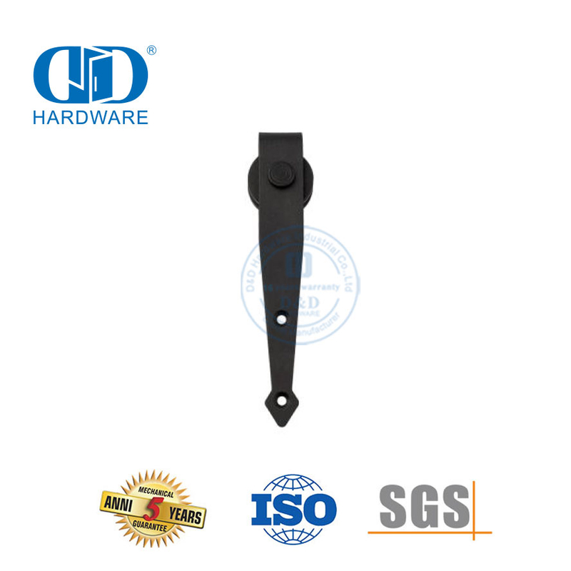 Herrajes para muebles de acero inoxidable, herrajes para puertas, juego de rieles, herrajes para puertas de granero de alta resistencia-DDBD034