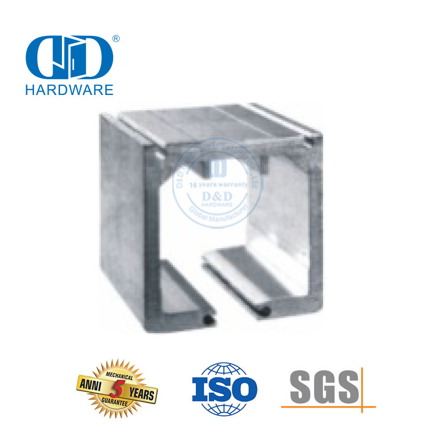 Abrazadera de vidrio corrediza de acero inoxidable colgante superior plegable, sistema de puerta plegable, accesorios de vidrio para lavabo de baño-DDGS148