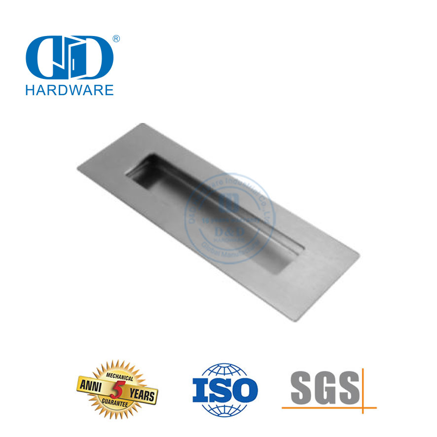 Hardware de diseño moderno de acero inoxidable, accesorios para muebles, puerta de granero, manija de puerta corredera-DDBD109