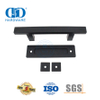 Fabricante de China Juego de manijas para puertas corredizas de granero de cocina de acero inoxidable negro mate Manija de puerta de doble cara-DDBD103 Negro
