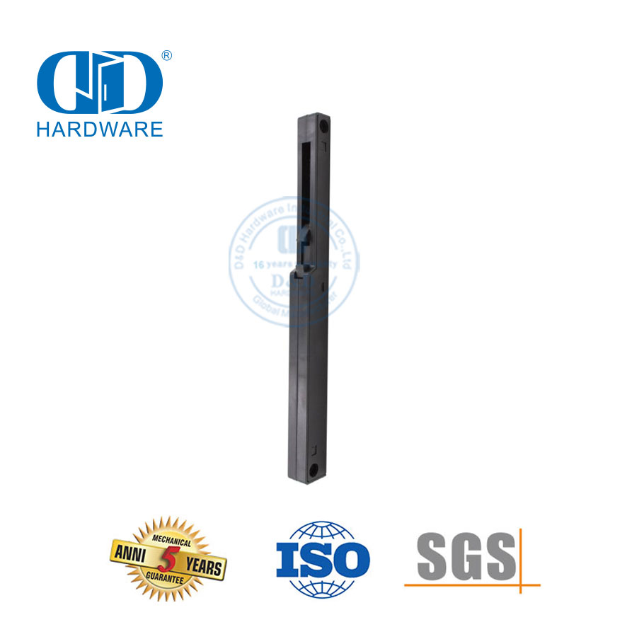 Hardware de construcción Kit de herrajes para puertas corredizas de Granero de cierre suave de acero inoxidable accesorio negro mate agujero de taladro-DDBD138