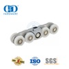 Puerta corredera de acero inoxidable, rodillo colgante, herrajes de vidrio, herrajes para puertas para baño, baño-DDGS152