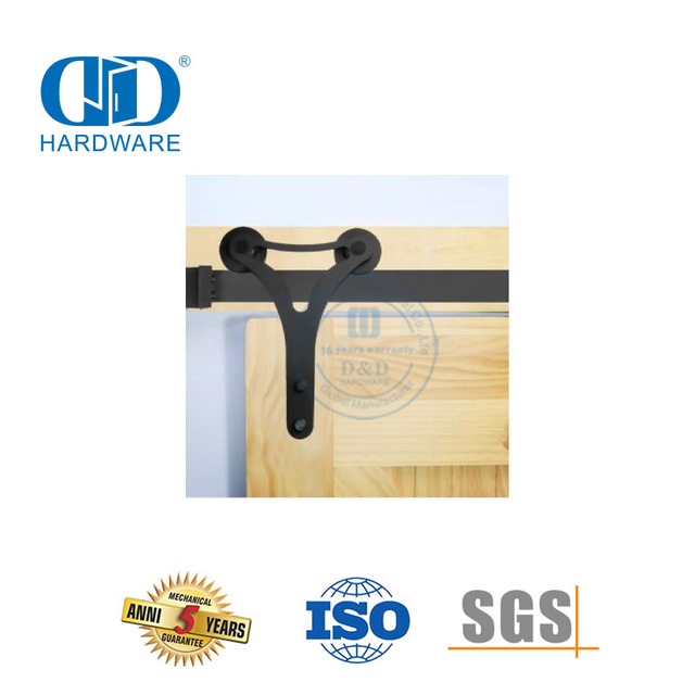 Herrajes para puertas de granero plegables de acero inoxidable, accesorios para herrajes para puertas, herrajes para rodillos de puerta-DDBD009