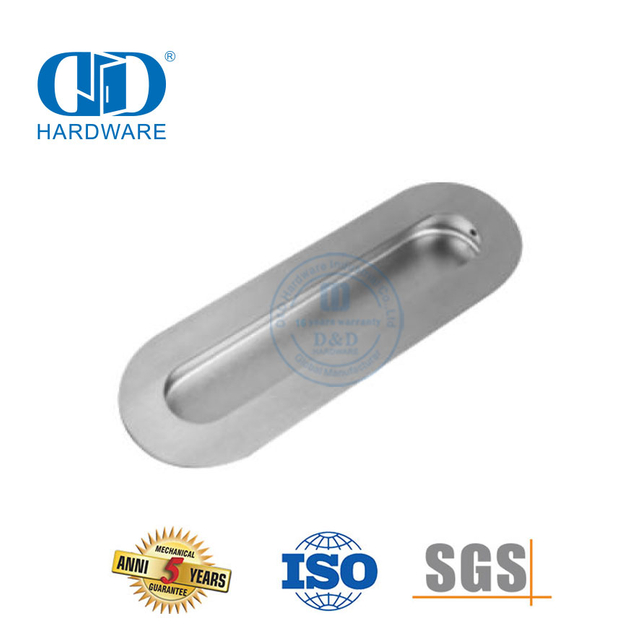 Herrajes de construcción de acero inoxidable Manija de puerta de granero Manija de puerta corredera Juego de manijas Hardware de extracción y descarga-DDBD110