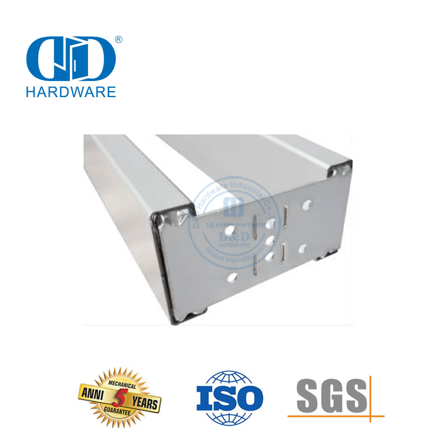 Marco de puerta corrediza de acero inoxidable, herrajes para puertas correderas, accesorios de herrajes para puertas de granero de madera-DDBD064