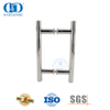 Manija 201 de acero inoxidable en forma de H con tubo circular elegante y conveniente para puerta de vidrio de baño-DDPH001-A Φ25-PSS