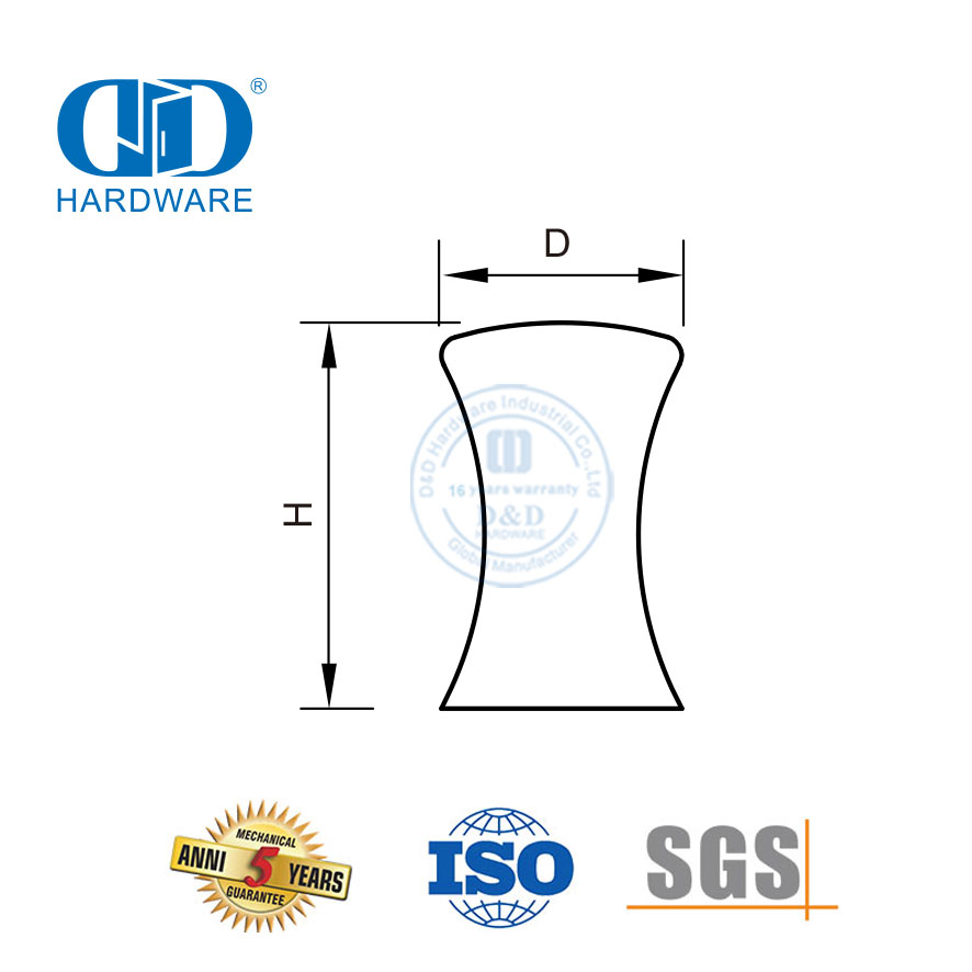 Tiradores de manijas para muebles de marca famosa, opción de acabado de cobre, manija para puerta de armario, Knob-DDFH048