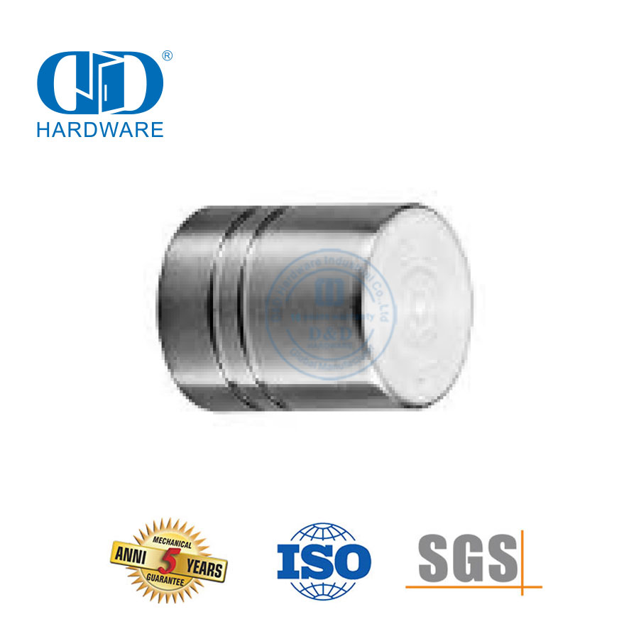  Manija de puerta de acero inoxidable de cobre de seguridad, perillas de gabinete, manijas para muebles, tirador de cocina-DDFH058