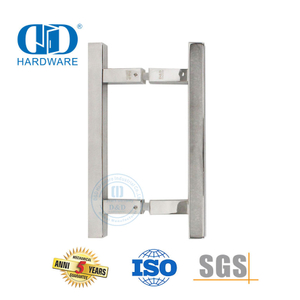 Tirador de acero inoxidable con espejo pulido para puerta de vidrio comercial-DDPH016-A Φ25-PSS