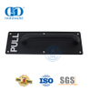 Accesorios de hardware de acero inoxidable Placa de señal de puerta Empuje personalizado Tirador de puerta de vidrio Interiror residencial Manija-DDPH023