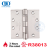 Herrajes para muebles Acero inoxidable americano Certificado UL Ventana de embutir ignífuga Bisagra de puerta gubernamental para hospital-DDSS002-FR-4.5X4.5X3.4mm