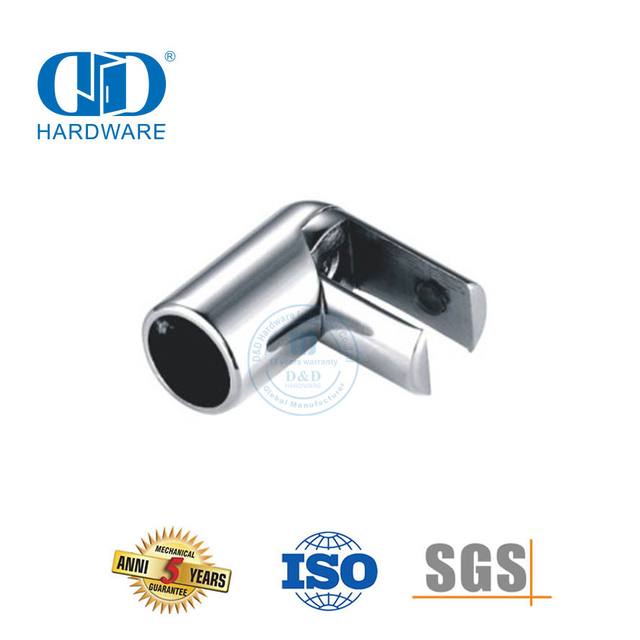 Accesorios de conector de clip de pasamanos de acero inoxidable Hardware de ducha de vidrio Sistema de cabina de ducha comercial-DDSC038
