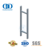 Múltiples aplicaciones Puerta principal de acero inoxidable Vidrio Herrajes para puertas de metal y madera Forma ovalada Tirador de barra en T-DDPH037