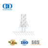 Hardware de vidrio de alta calidad, sello superior de puerta de vidrio de PVC, tira de sellado de goma de silicona, tira de sellado de ducha-DDWS005