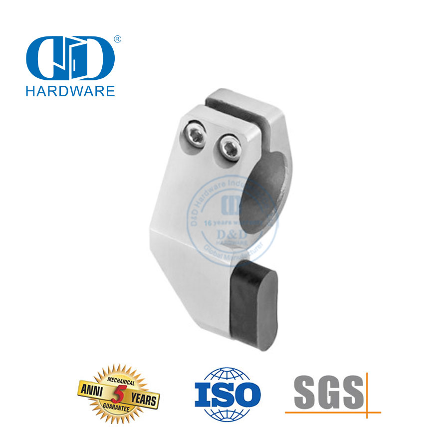 Herrajes para puertas sin marco de acero inoxidable, accesorios de baño, tapón de puerta para puerta corredera-DDGS119