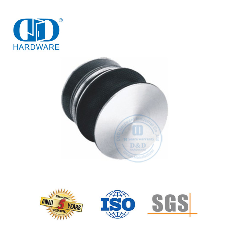 Herrajes para puertas de vidrio de acero inoxidable, herrajes para puertas correderas, rodillos colgantes, pivote para puerta de baño-DDGS109