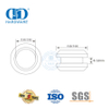 Accesorios para muebles Perilla de manija de acero inoxidable Herraje de vidrio Montaje de aluminio Orificio pasante Manija ahuecada-DDSK015