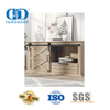 Herrajes para muebles de acero inoxidable, herrajes para puertas, juego de rieles, herrajes para puertas de granero de alta resistencia-DDBD034