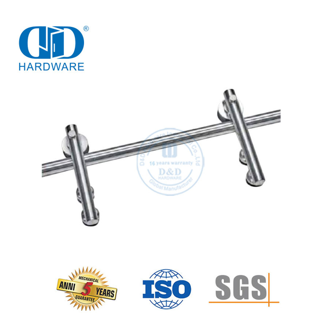 Juego de rieles para herrajes para puertas de acero inoxidable Herrajes para puertas de granero de alta resistencia Herrajes para muebles-DDBD050