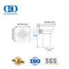 Desagüe de piso cuadrado de acero inoxidable de alta seguridad, desagüe de ducha de baño, accesorios de baño para puerta de vidrio-DDFD0011