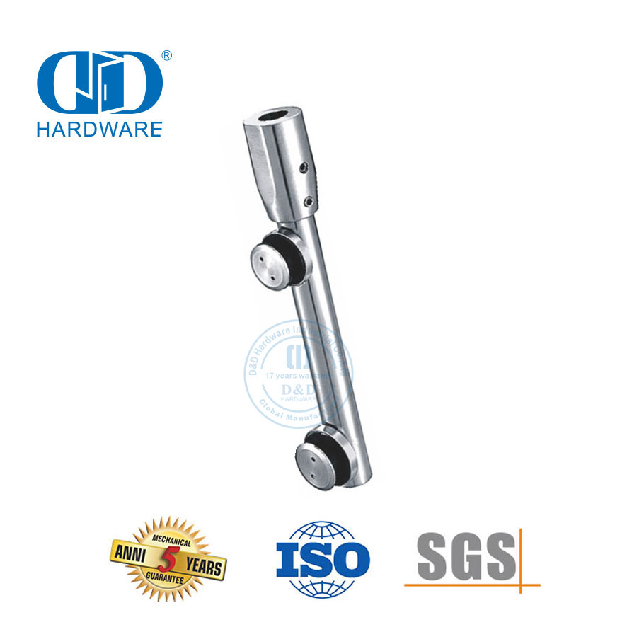 Pivotes superiores de acero inoxidable Sistemas de puertas de vidrio cortas Poste Hardware de vidrio Pivote de puerta de vidrio-DDGP001