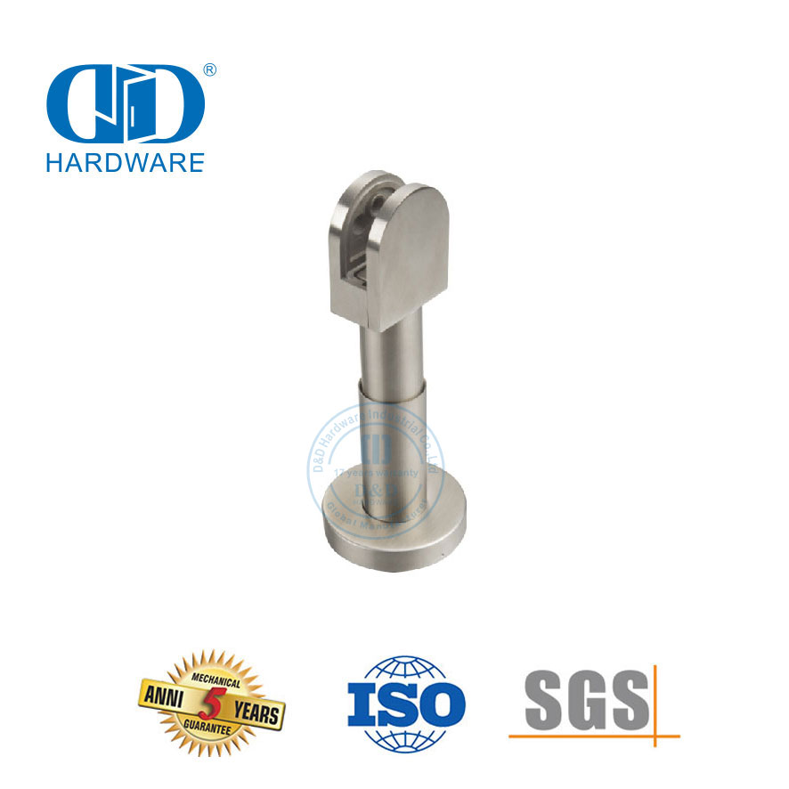 Accesorio de Hardware de acero inoxidable, Clip de cristal de ducha cromado, conector de vidrio, abrazadera inferior para Restroom-DDWC004