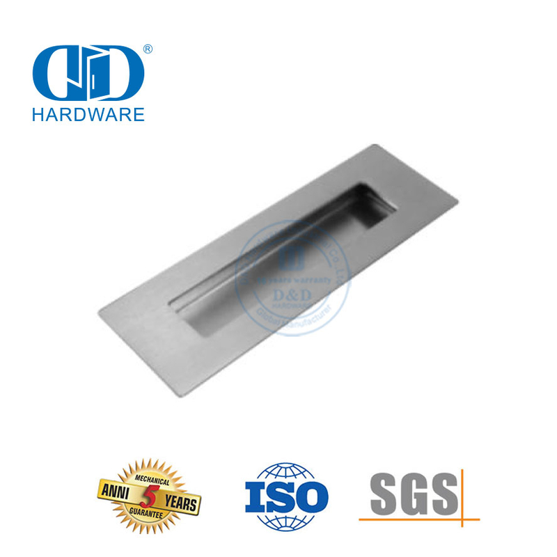 Hardware de diseño moderno de acero inoxidable, accesorios para muebles, puerta de granero, manija de puerta corredera-DDBD109