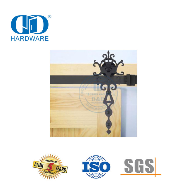 Herrajes para puertas de madera de granero de acero inoxidable Herrajes para muebles Accesorio para herrajes para puertas-DDBD016