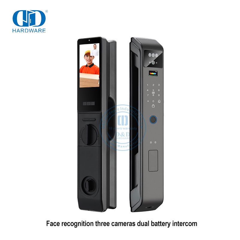 Combinación inteligente Electrónica 1080 HD Cámaras Wifi Cerradura inteligente remota con huella digital y cámara -DDEL004