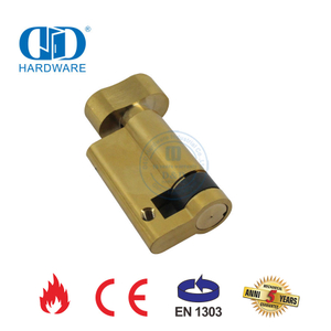Certificación EN 1303 Medio cilindro con giro de pulgar para cerradura de embutir-DDLC009-45mm-SB
