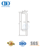 Manija de tracción de puerta de vidrio de baño en forma de U grande de tubo redondo de entrada-DDPH010