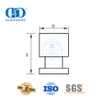 Perillas redondas de muebles sólidos de acero inoxidable de moda para tocador con cajones de gabinete-DDFH046