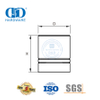  Manija de puerta de acero inoxidable de cobre de seguridad, perillas de gabinete, manijas para muebles, tirador de cocina-DDFH058