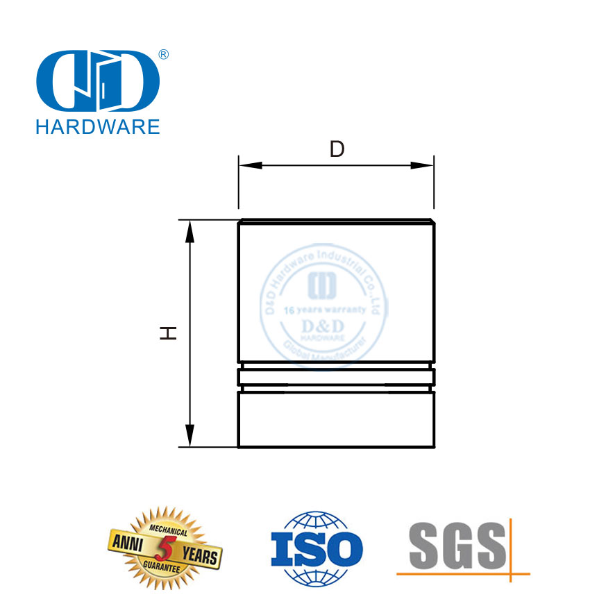  Manija de puerta de acero inoxidable de cobre de seguridad, perillas de gabinete, manijas para muebles, tirador de cocina-DDFH058