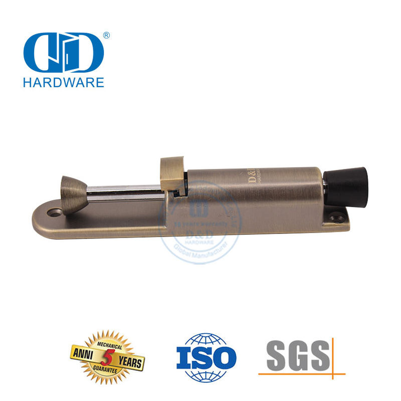 Tope de puerta de acero inoxidable tipo montado en puerta con pedal de aleación de zinc para escuela-DDDS034